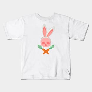 Skull with Bunny Ears Kids T-Shirt